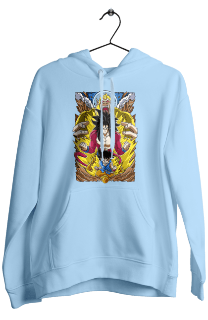 Men's hoodie with prints Dragon Ball. Anime, dragon ball, goku, manga, tv series, vegeta. 2070702