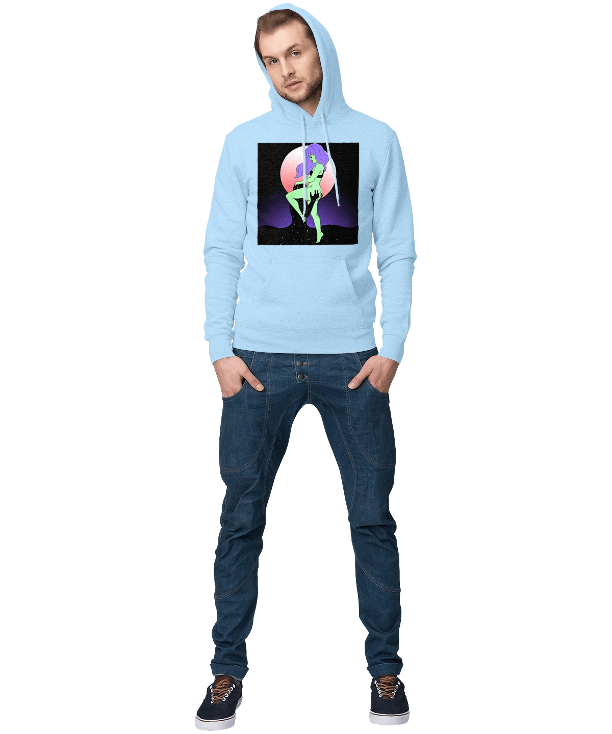 Зелена Дівчина І Місяць