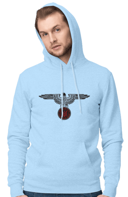 Чоловіче худі з принтом "Орел і Український Герб". Герб, герб україни, орел, патріотичне, україна, українська символіка, українське. 2070702