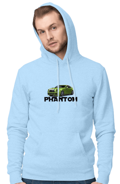 Men`s hoodie with prints Rolls royce. Auto, car, luxury class, phantom, rolls royce, sedan. 2070702