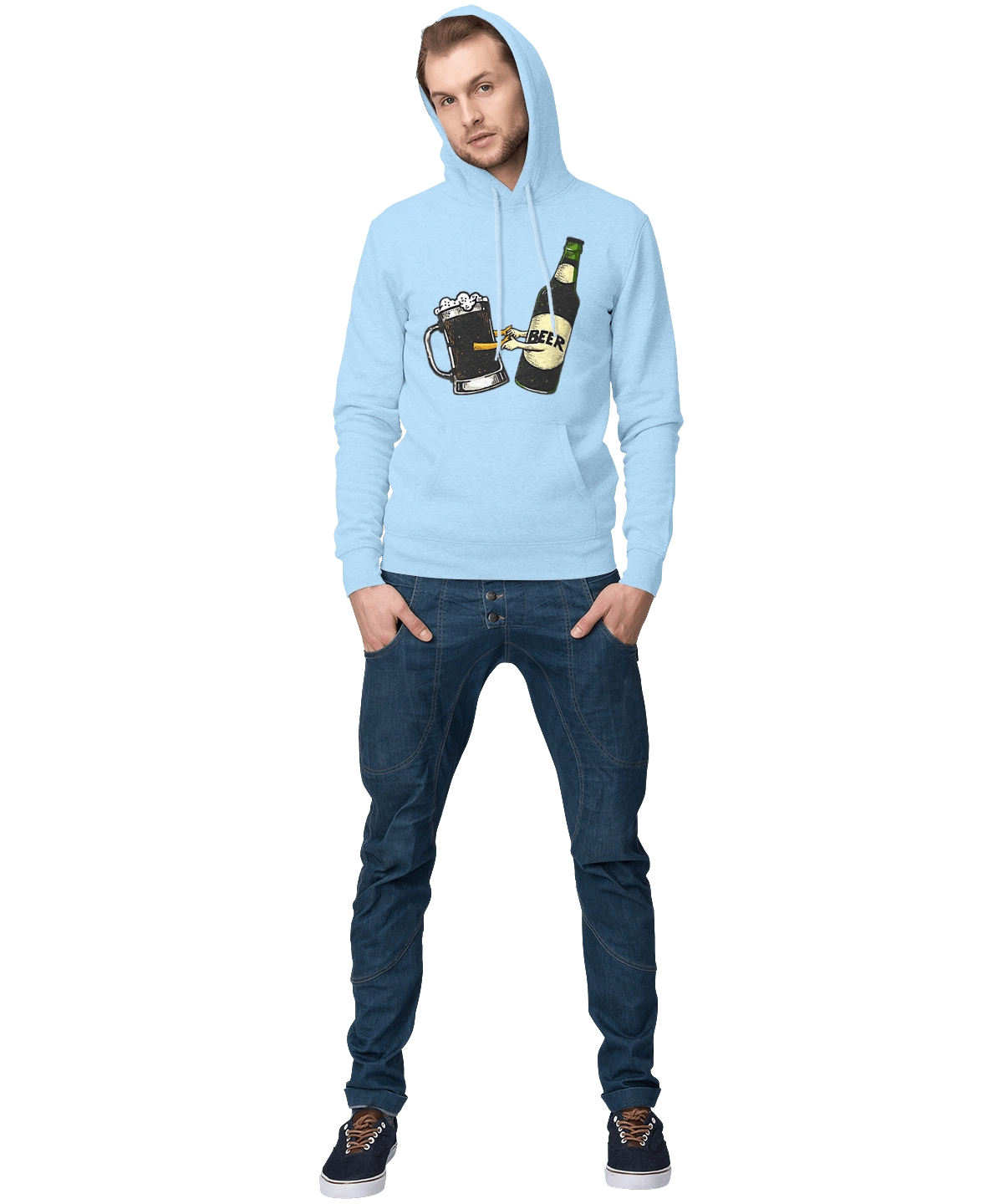 Бутылка Пива С Бокалом Пива