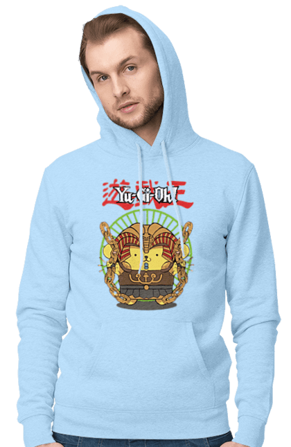 Men's hoodie with prints Yu Gi Oh! Pompompurin. Brand, character, hello kitty, pompompurin, yu gi oh, yugio. 2070702