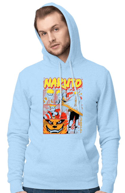 Мужское худи с принтом Наруто. Naruto, аниме, манга, наруто, ниндзя, персонаж, сериал. 2070702