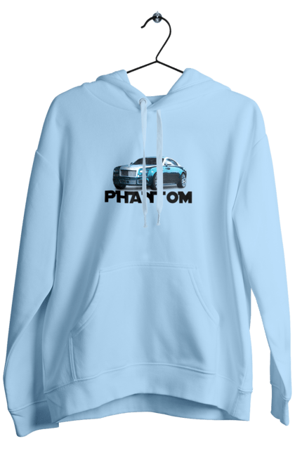 Men`s hoodie with prints Rolls royce. Auto, car, luxury class, phantom, rolls royce, sedan. 2070702