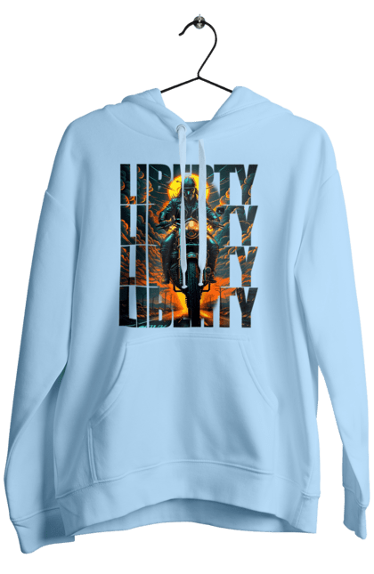 Чоловіче худі з принтом "Байкер". Байкер, мотоцикліст, подорожі, свобода, туризм. 2070702