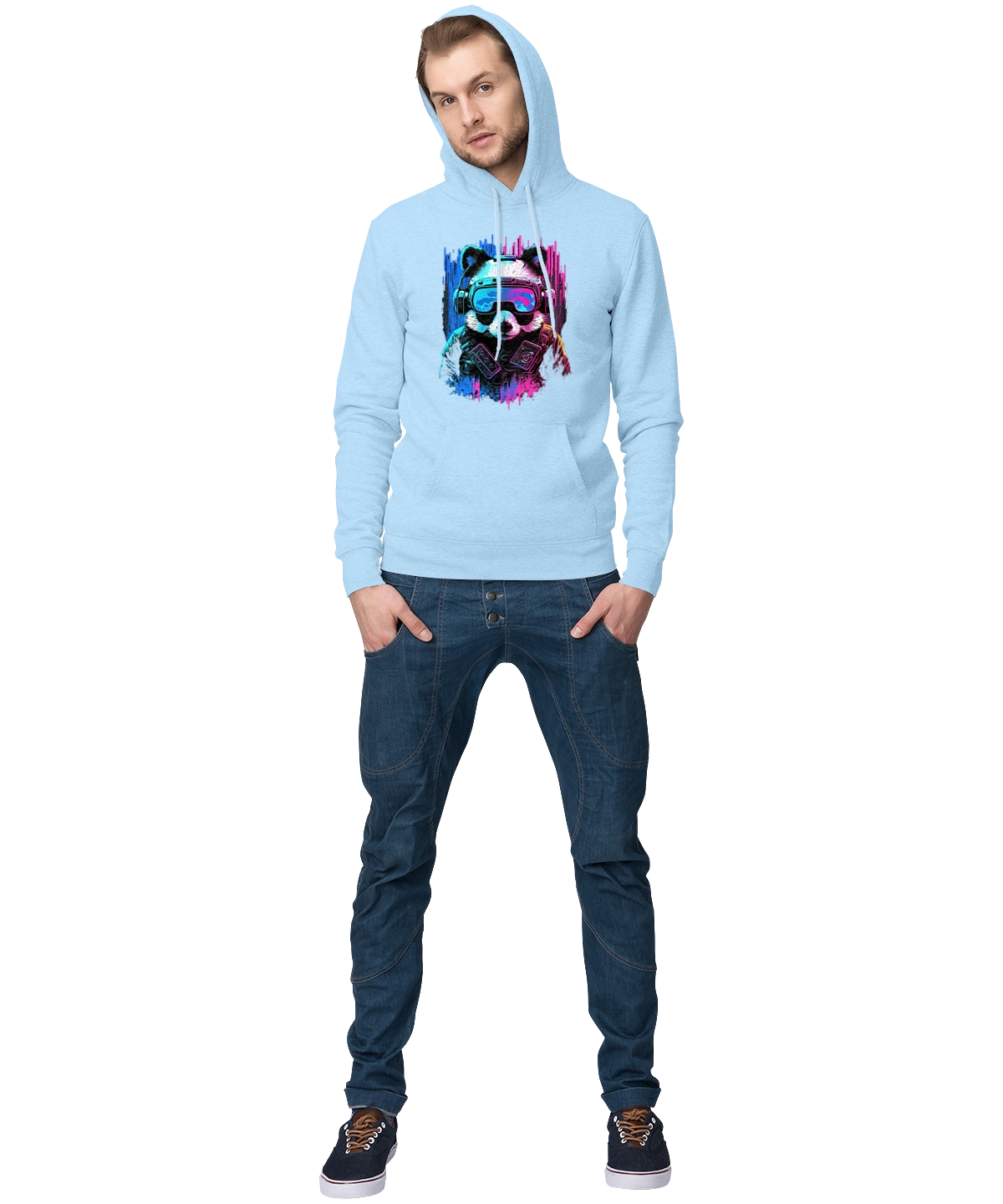 Панда в VR шлеме