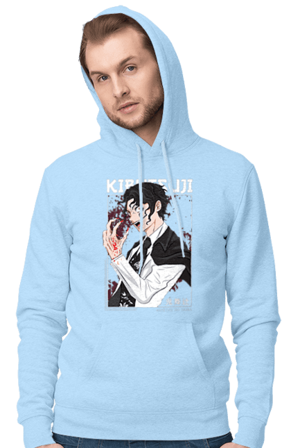 Men's hoodie with prints Demon Slayer Muzan. Anime, demon slayer, eternal paradise faith, kimetsu no yaiba, manga, muzan, twelve kizuki, upper rank six. 2070702