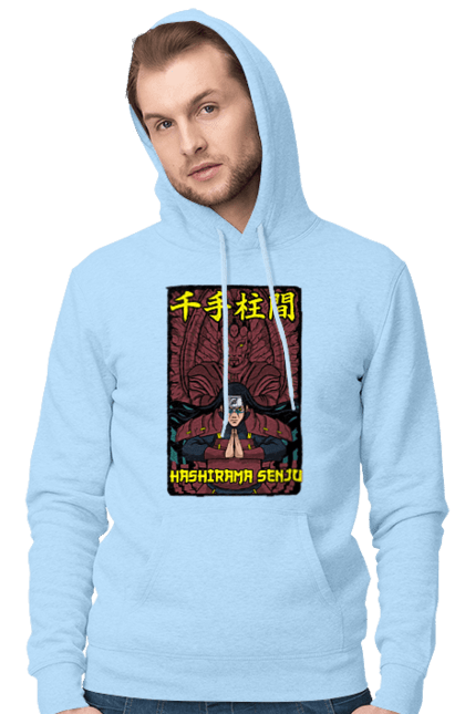 Men's hoodie with prints Naruto Hashirama. Anime, character, hashirama, hashirama senju, hokage, manga, naruto, ninja, tv series. 2070702