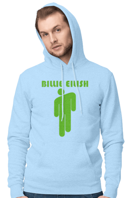 Чоловіче худі з принтом "Billie Eilish". Активістка, біллі айліш, мизукант, права, співачка, тварини. 2070702