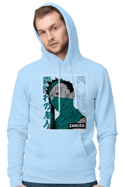 Men's hoodie with prints Naruto Zabuza Momochi. Anime, character, hidden mist demon, manga, naruto, tv series, zabuza momochi. 2070702