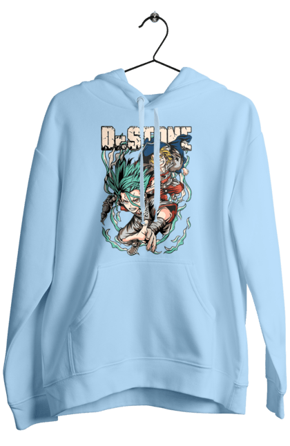 Men's hoodie with prints Dr. Stone Senku and Ryuusui. Anime, dr. stone, ishigami, manga, ryuusui, ryuusui nanami, senku, senku ishigami. 2070702