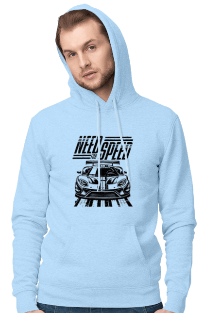 Men`s hoodie with prints Жага швидкості. Cars, computer games, games, racing, simulators, speed, video games. 2070702
