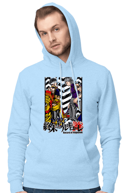 Men's hoodie with prints Record of Ragnarok Hades vs Qin Shi Huang. Anime, comics, hades, manga, netflix, qin shi huang, record of ragnarok. 2070702