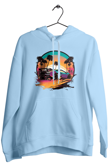 Чоловіче худі з принтом "Ламборджині Сінтвейв". Авто, автомобіль, ламба, ламборджині, машини, сінтвейв. 2070702