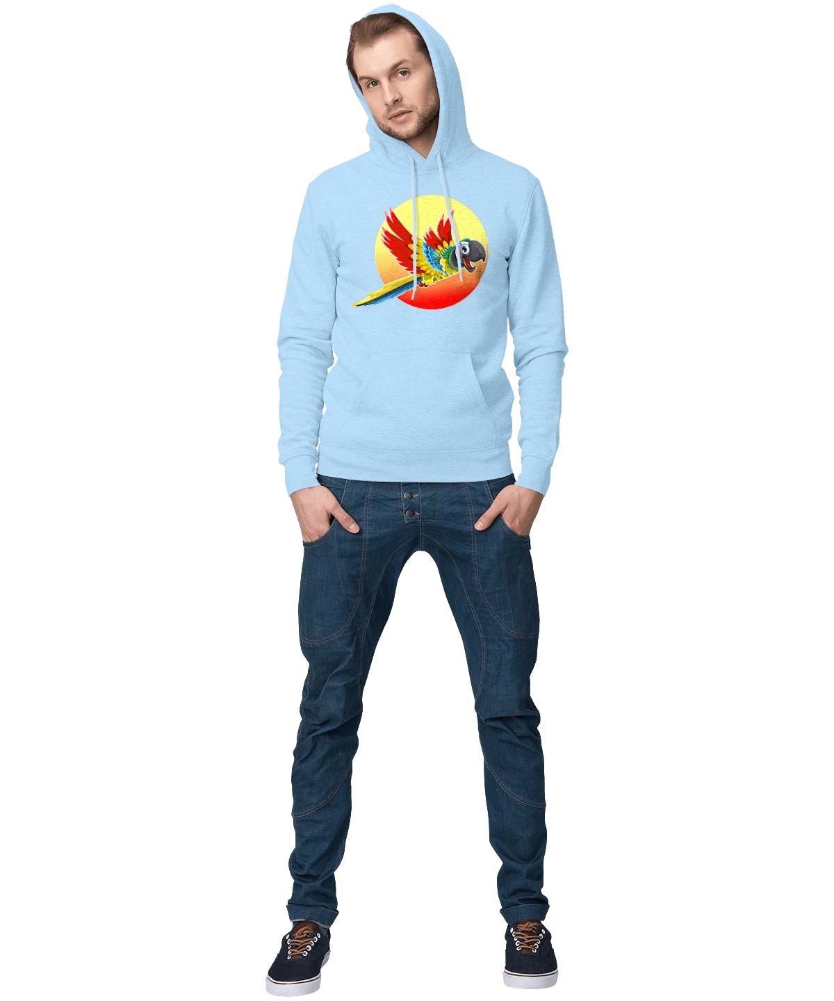 Папуга На Тлі Сонця