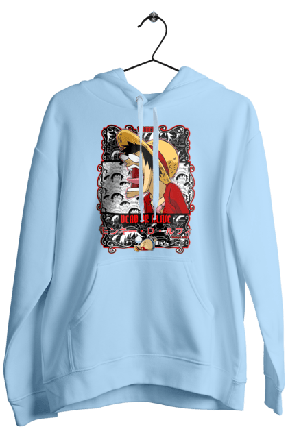 Men's hoodie with prints One Piece Luffy. Anime, luffy, manga, monkey de luffy, one piece, pirates. 2070702