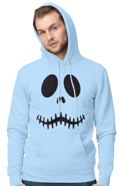 Men's hoodie with prints Halloween pumpkin face. Costume, halloween, holiday, october, october 31, pumpkin, scary, sweets, trick or treat. 2070702