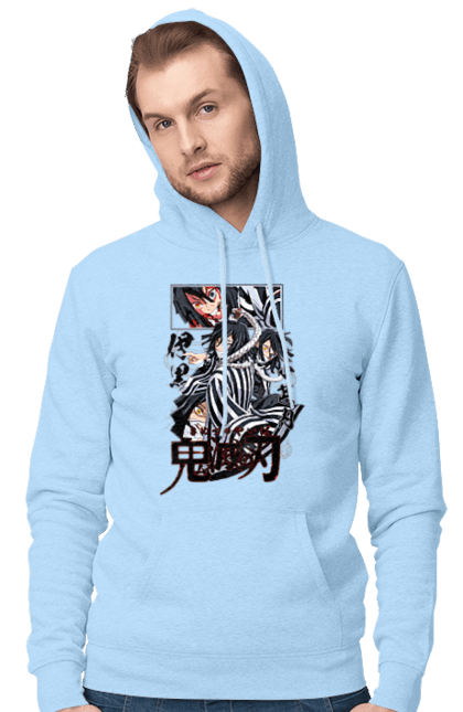 Men`s hoodie with prints Demon Slayer Obanai. Anime, demon slayer, iguro, kimetsu no yaiba, manga, obanai, obanai iguro, serial. 2070702