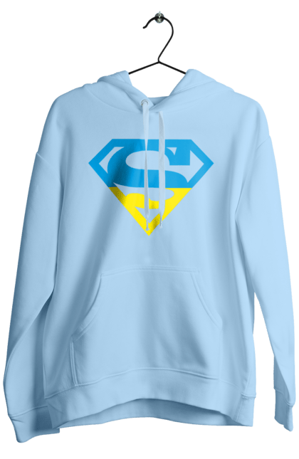 Men`s hoodie with prints Ukraine super. Super, symbolism, ukraine. 2070702