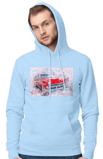 Men`s hoodie with prints Car gas. Car, car gas, gas, road, victory, wheel. 2070702