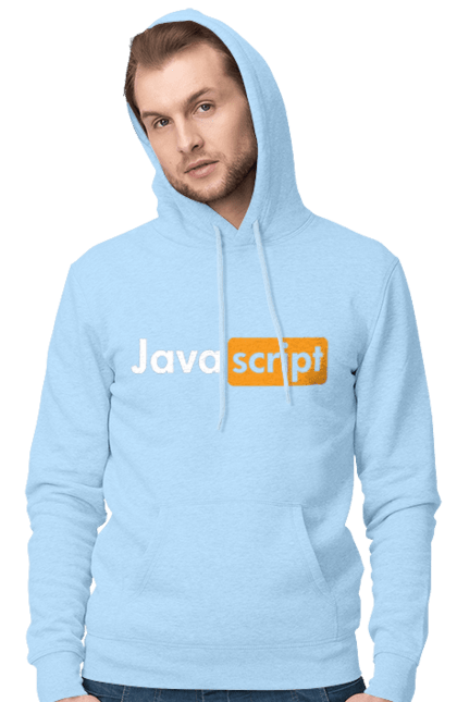 Men`s hoodie with prints Java Script. Code, developer, git hub, it specialist, java, javascript, php, porn hub, programmer, python. 2070702