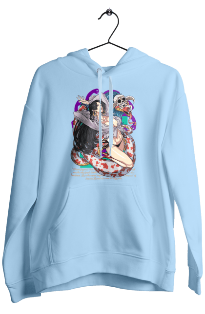 Men's hoodie with prints One Piece Boa Hancock. Anime, boa hancock, manga, one piece, pirate empress, straw hat pirates. 2070702