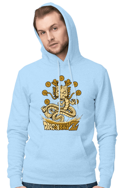 Men's hoodie with prints Dragon Ball Shenron. Anime, dragon ball, manga, shenron, tv series. 2070702