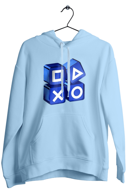 Men`s hoodie with prints Gamepad. Game, gamepad, joystick, playstation, sony. 2070702