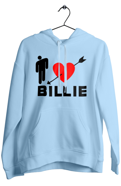 Чоловіче худі з принтом "Біллі Айліш". Біллі айліш, логотип біллі айліш, принт біллі айліш, співачка біллі айліш. 2070702
