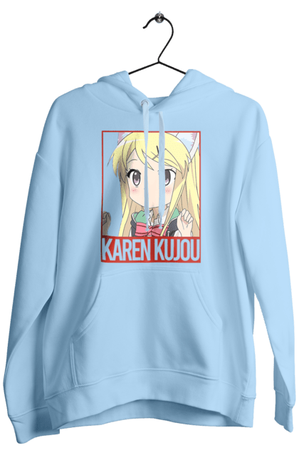 Чоловіче худі з принтом "Золота мозаїка Карен Куджо". Anime, karen kujo, kiniro mosaic, kinmoza, manga, аніме, золота мозаїка, карен, карен куджо, манга. 2070702