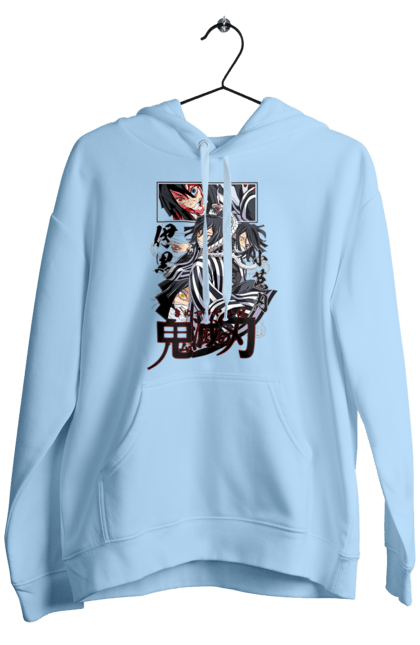 Men`s hoodie with prints Demon Slayer Obanai. Anime, demon slayer, iguro, kimetsu no yaiba, manga, obanai, obanai iguro, serial. 2070702