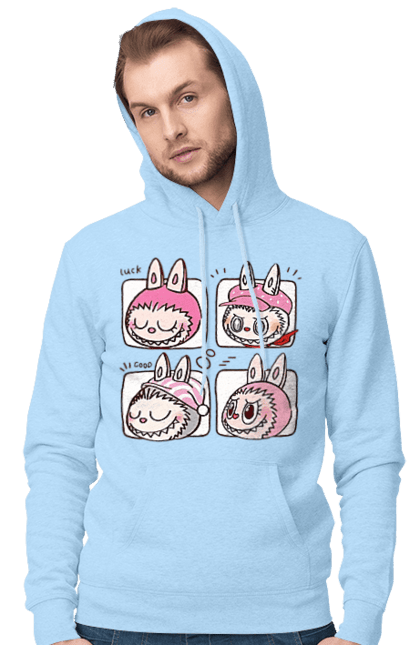 Чоловіче худі з принтом "Labubu". Labubu, weird cute, іграшки, лабубу. 2070702