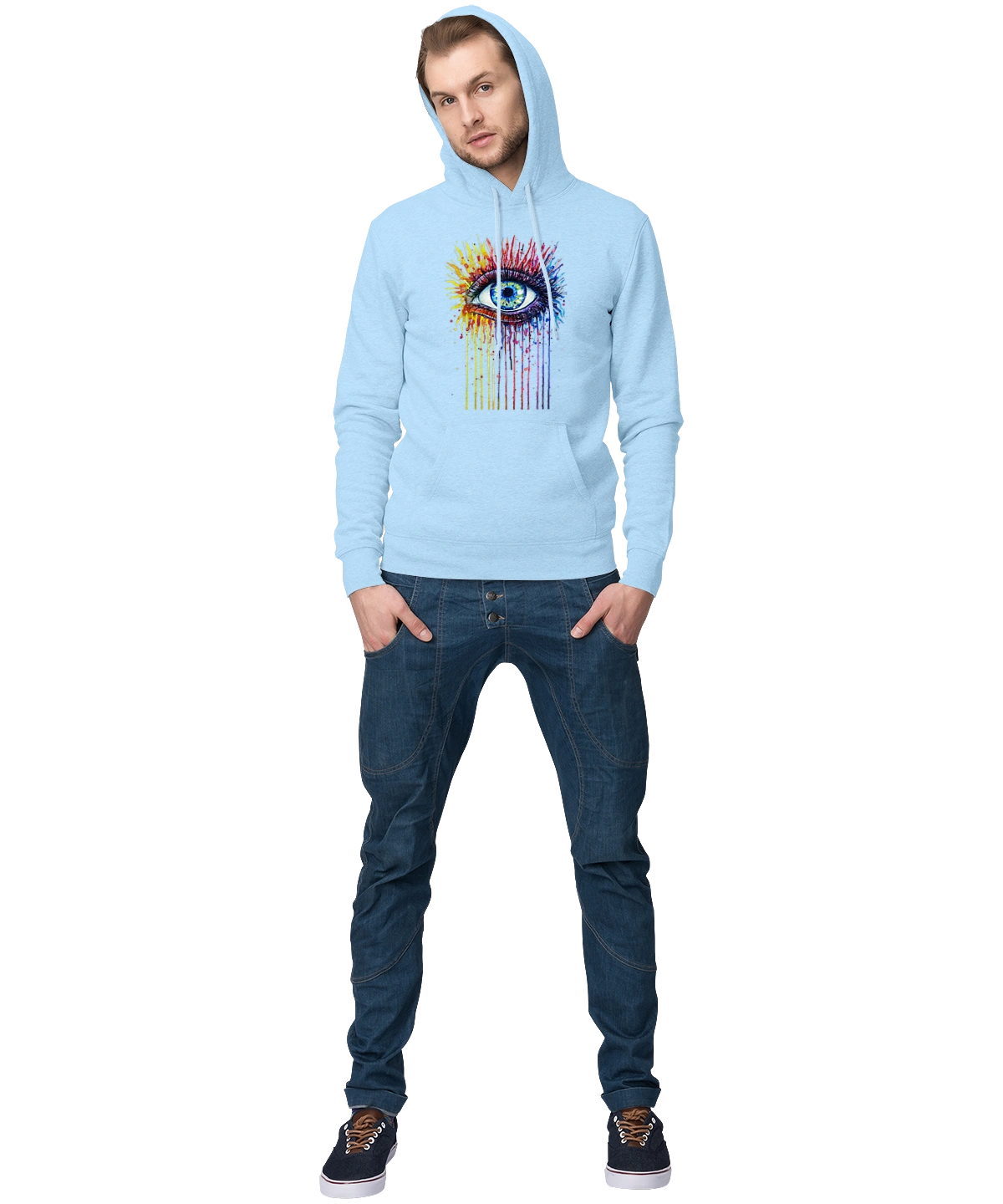 Красочно Течет Глаз