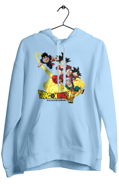 Men's hoodie with prints Dragon Ball. Anime, dragon ball, goku, manga, tv series, vegeta. 2070702