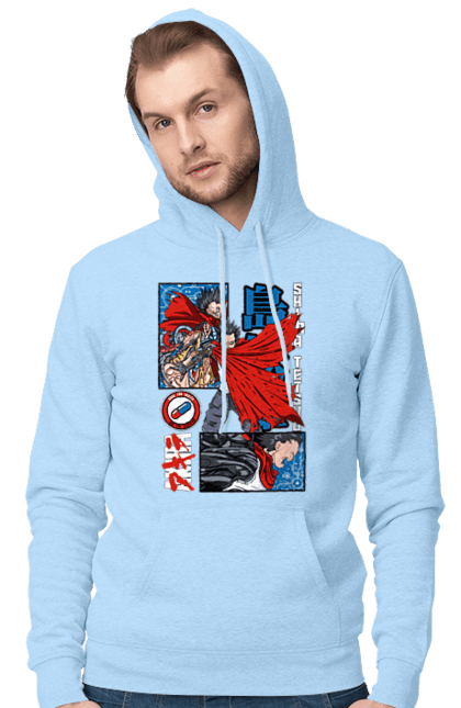 Men's hoodie with prints Akira Tetsuo Shima. Akira, anime, cyberpunk, manga, tetsuo shima. 2070702