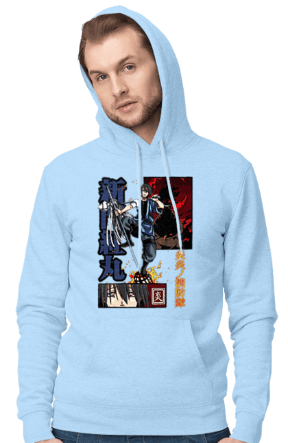 Men's hoodie with prints Fire Force Benimaru Shinmon. Anime, benimaru shinmon, captain, fire force, manga, pyrokinetic. 2070702