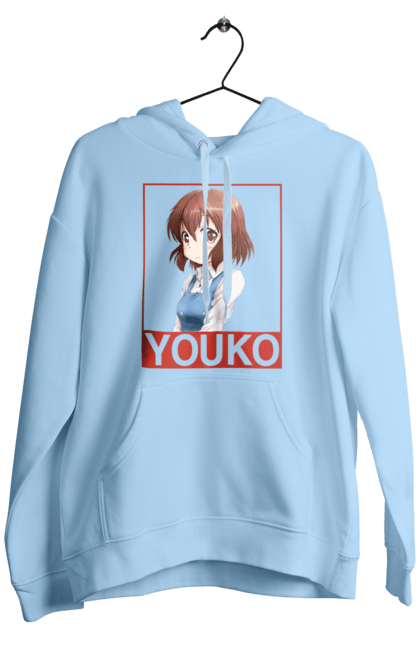 Men's hoodie with prints Kiniro Mosaic Yoko Inokuma. Anime, gold mosaic, kiniro mosaic, kinmoza, manga, yoko, yoko inokuma. 2070702