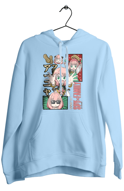 Men's hoodie with prints Spy x Family Anya. Anime, anya, loid, manga, spy x family, yor. 2070702