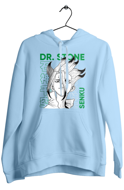 Мужское худи с принтом Dr. Stone Сэнку. Dr. stone, ishigami, senku, senku ishigami, аниме, доктор стоун, исигами, исигами сэнку, манга, сэнку. 2070702