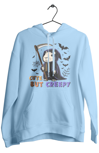 Men's hoodie with prints Capybara Halloween. Animal, capybara, halloween, holiday, pumpkin, rodent. 2070702