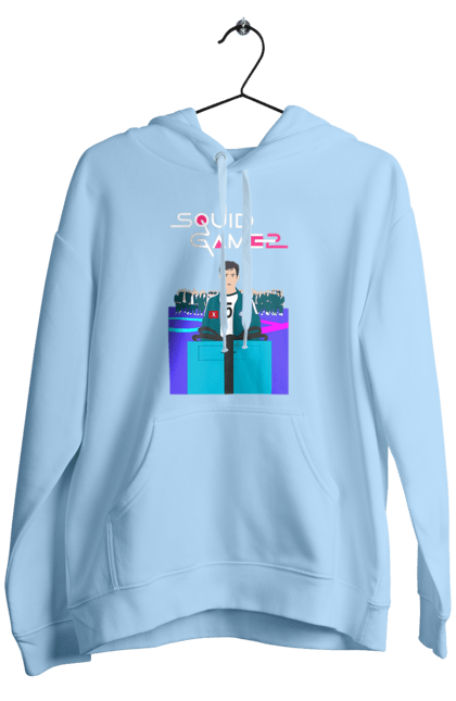 Men`s hoodie with prints Squid Game Seong Gi hun. 456, netflix, player 456, seong gi hun, seong gi-hun, squid game, tv series. 2070702