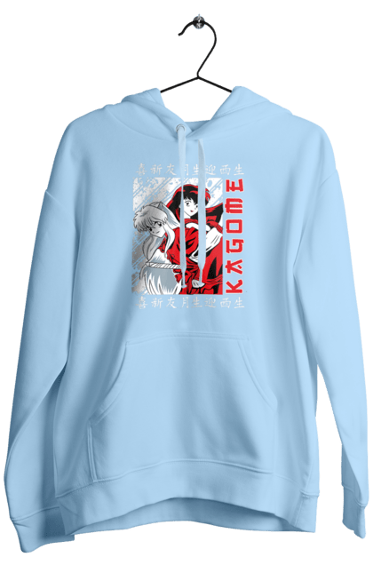 Men's hoodie with prints Inuyasha. Anime, guardian demon, inuyasha, manga, rumiko takahashi. 2070702