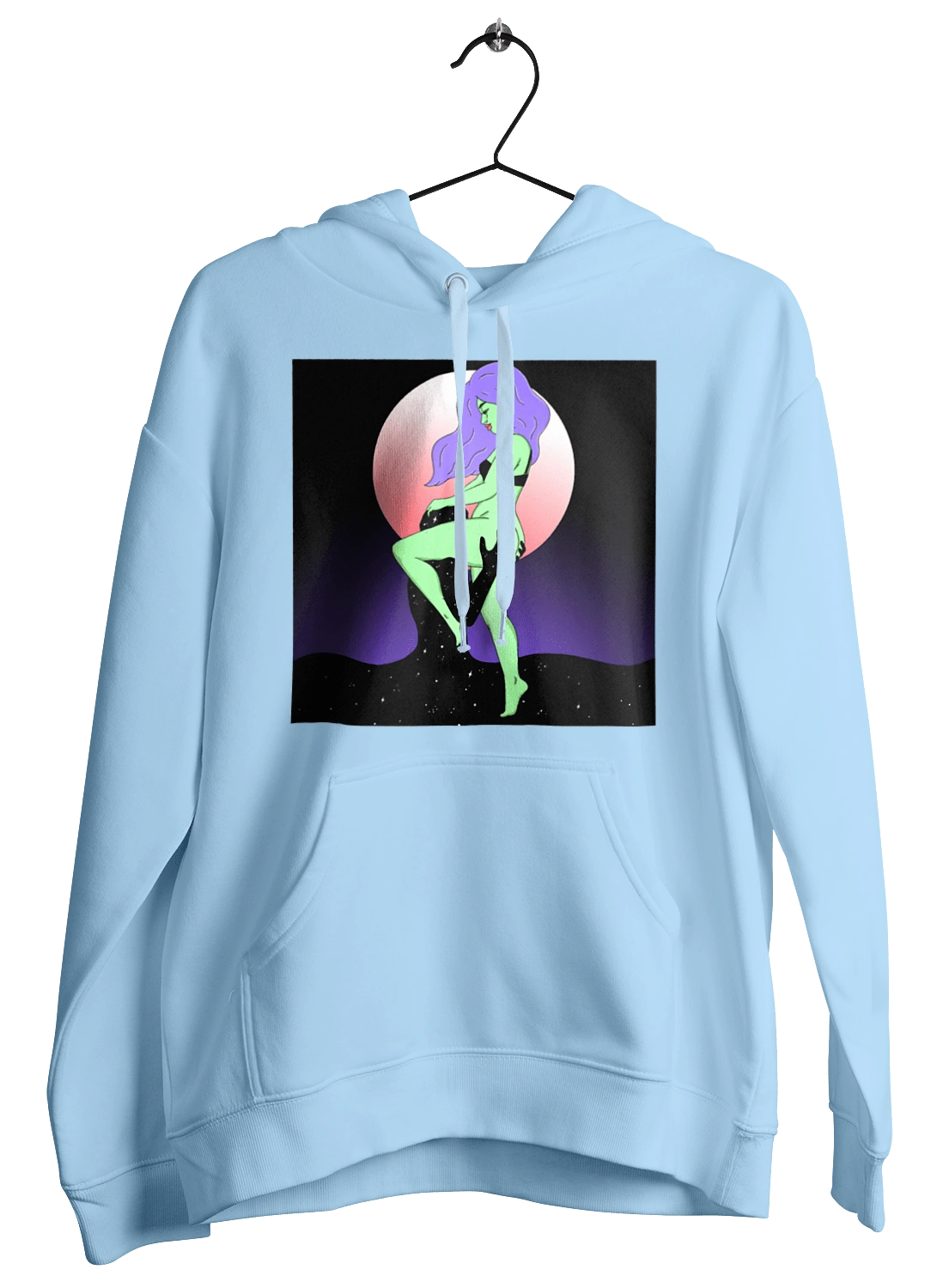 Зелена Дівчина І Місяць