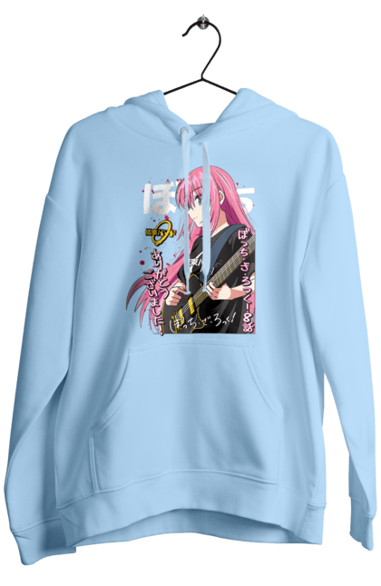 Men's hoodie with prints Bocchi the Rock! Hitori Gotou. Anime, bocchi the rock, hitori goto, hitori gotou, manga, music, rock. 2070702