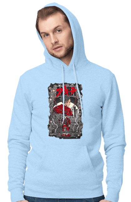 Men's hoodie with prints Akira. Akira, anime, cyberpunk, manga, shotaro kaneda, tetsuo shima. 2070702