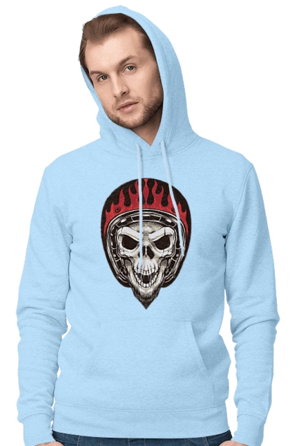 Череп в мотошоломі