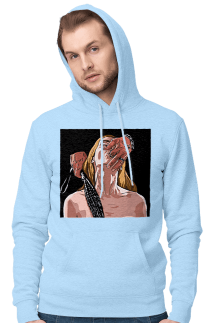 Чоловіче худі з принтом "Дівчина У Полоні Чоловіка З Батогами". Батіг, пристрасть, смоктати. 2070702