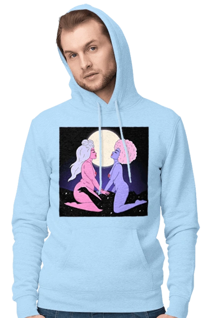 Two Aliens And The Moon