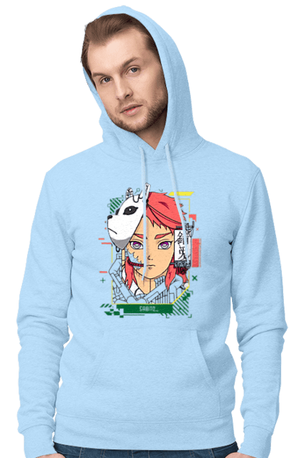 Men's hoodie with prints Demon Slayer Sabito. Anime, demon slayer, manga, sabito. 2070702