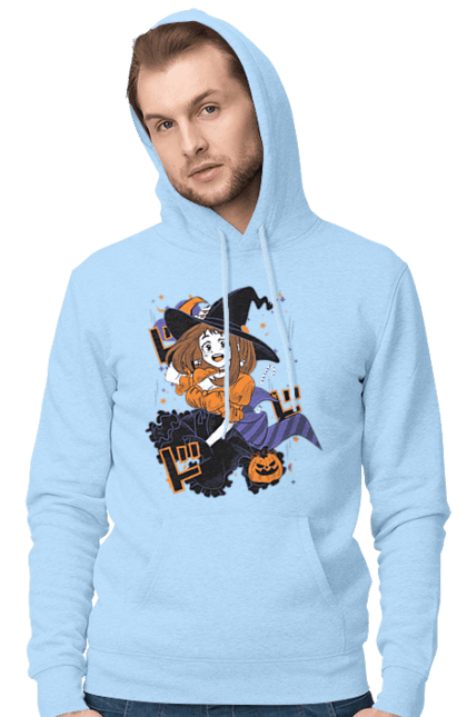 Men's hoodie with prints My hero academy Uraraka. Anime, manga, mga, my hero academy, ochako, uraraka, uraraka ochako. 2070702